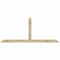 Ekena Millwork Portland Rough Sawn Timber Gable Bracket, Douglas Fir, 84"W x 35"H x 4"D x 4"F, 10/12 Pitch GBW084X35X0404POR00RDF - alternate 1